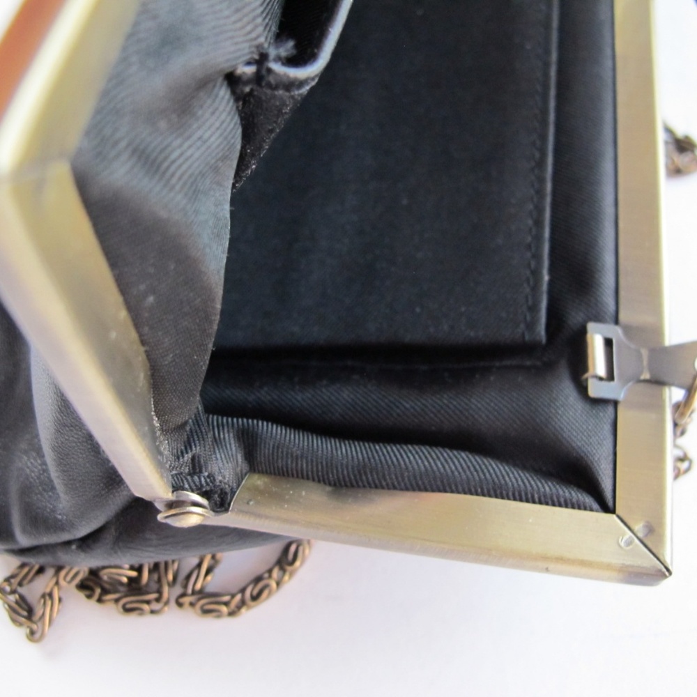 Vintage Soft Leather Black Clutch Purse - Picture 4 of 8